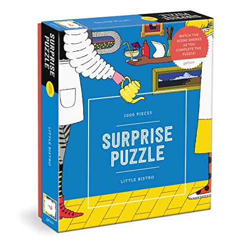 Puzzle box with illustrated chef and text reading "Surprise Puzzle, 1000 Pieces".