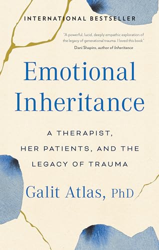 Book cover for Emotional Inheritance by Galit Atlas with blue watercolor accents on cream.
