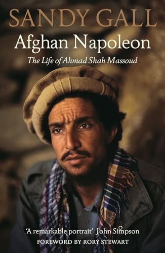 Book cover featuring a portrait of Ahmad Shah Massoud in a pakol hat.