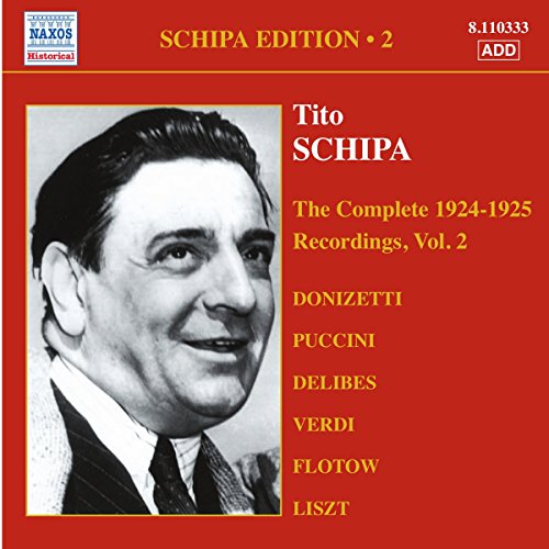 Red CD case featuring a portrait of opera tenor Tito Schipa.