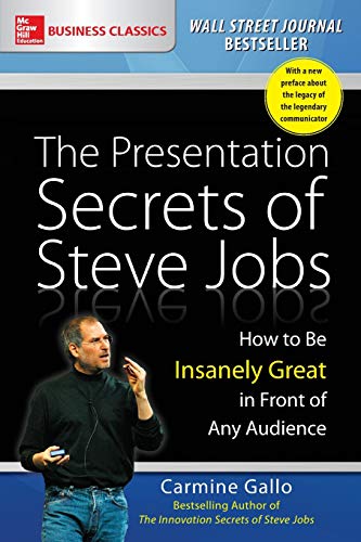 Book cover featuring Steve Jobs, titled “The Presentation Secrets of Steve Jobs.”