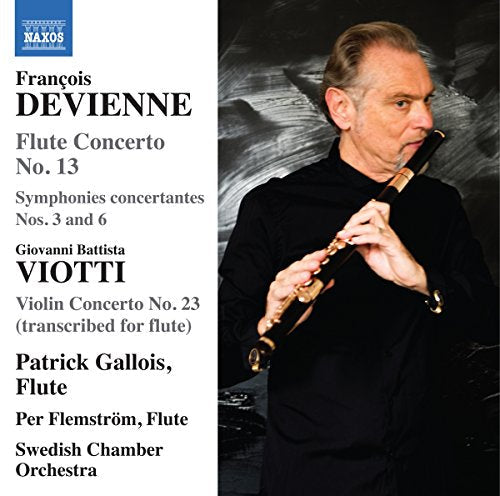 CD cover featuring flutist Patrick Gallois and composer François Devienne’s name.