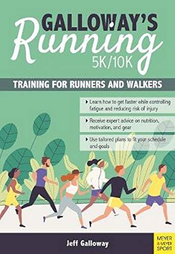 Book cover: “Galloway’s Running 5K/10K” with illustrated runners and walkers.