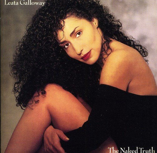 Leata Galloway album cover, portrait of a woman with curly hair.