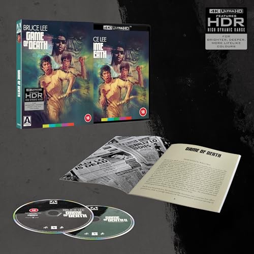 “Game of Death” 4K Blu-ray edition with case, discs, and booklet.