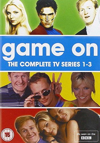 DVD cover of "Game On Complete," featuring cast photos in colorful sections.