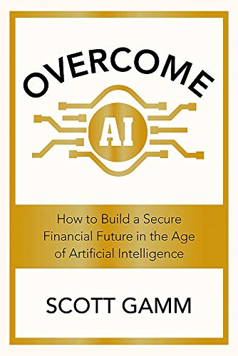Book cover with “Overcome AI” title and gold circuit design.