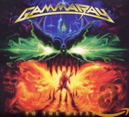 Gamma Ray album cover, “To The Metal”, featuring a dark, winged figure.