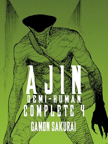 Green cover of “Ajin: Demi-Human Complete 4” with sketched figure.