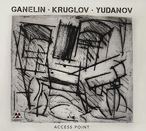 CD cover with abstract black and white sketch of chairs.