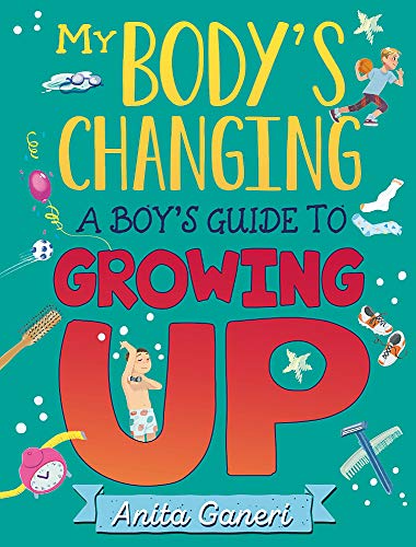 Book cover: "My Body's Changing," a guide for boys about puberty.