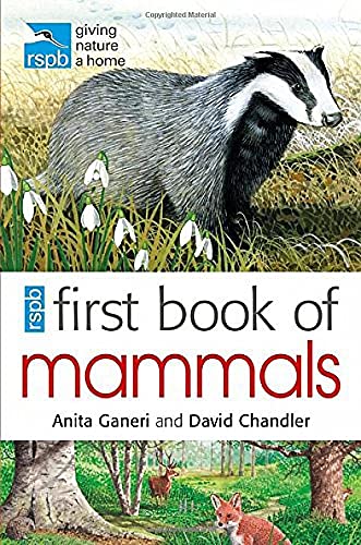 Book cover featuring a badger, snowdrops, a fox, and a deer in a forest.