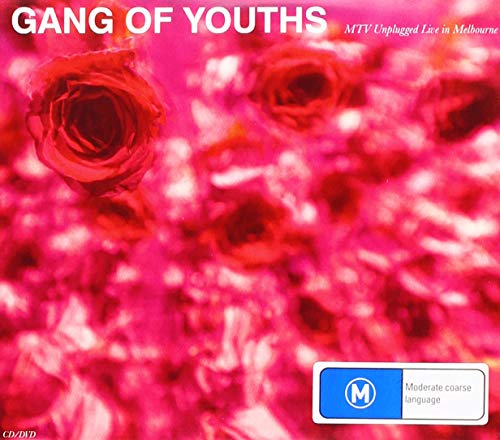 CD cover for Gang of Youths’ MTV Unplugged live album, with red roses.