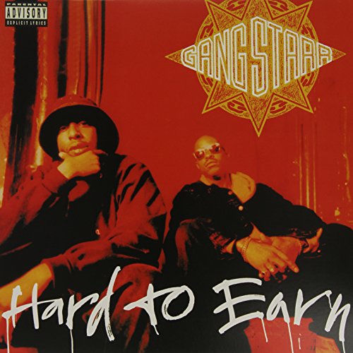 Gang Starr album cover, two men in hats on a red background.