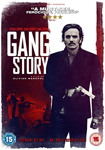 DVD cover for "Gang Story" featuring a man with a gun.
