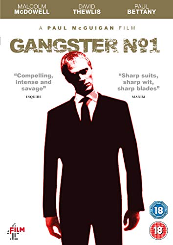 DVD cover for "Gangster No. 1" featuring a man in a dark suit.
