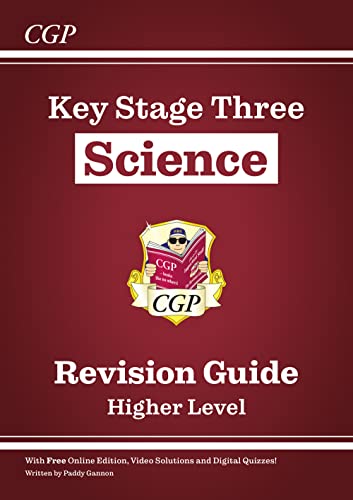 CGP Key Stage Three Science Higher Level revision guide book cover.