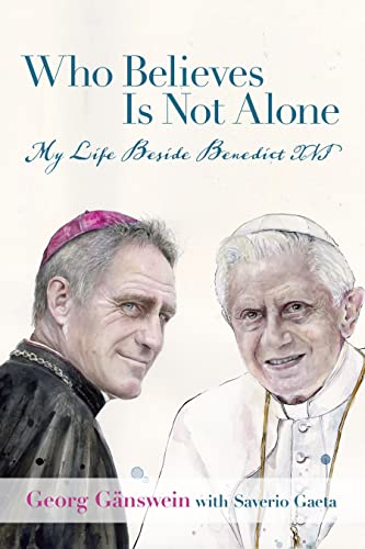 Book cover featuring portraits of two men, Georg Gänswein and Benedict XVI.