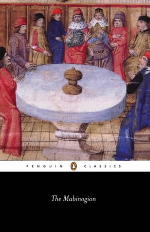 Penguin Classics edition of “The Mabinogion” with medieval illustration.
