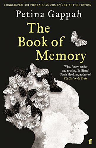 Book cover: black background, white butterflies forming a head silhouette.