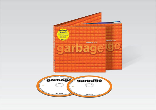 "Orange Garbage album cover with two CDs in front."