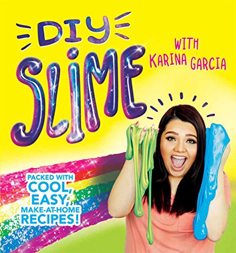 Book cover featuring Karina Garcia holding bright blue slime.