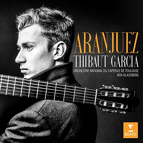 Classical guitarist Thibaut Garcia portrait, album cover for "Aranjuez.