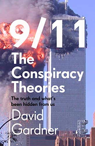 Book cover depicting the 9/11 attacks and text about conspiracy theories.