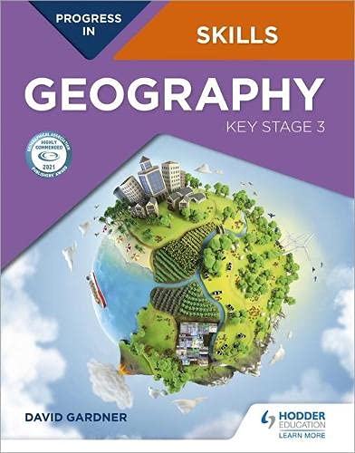 Geography textbook cover with illustrated Earth and “Key Stage 3” text.
