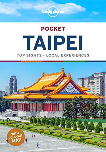 Lonely Planet travel guide cover featuring the National Chiang Kai-shek Memorial Hall in Taipei.