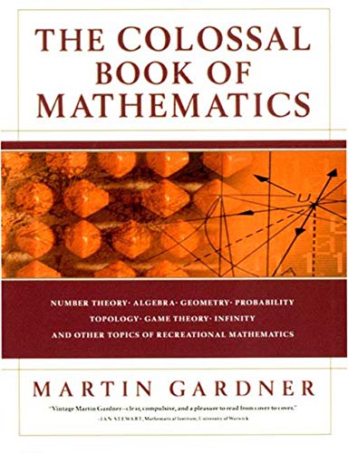 Book cover: "The Colossal Book of Mathematics" with geometric shapes and text.