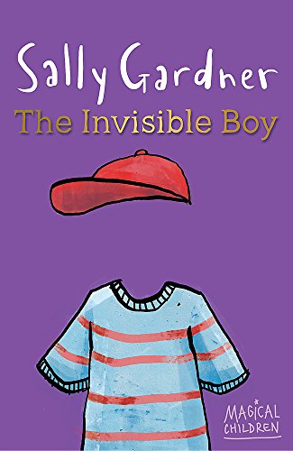 Book cover: purple background, red cap, striped shirt, and title text.
