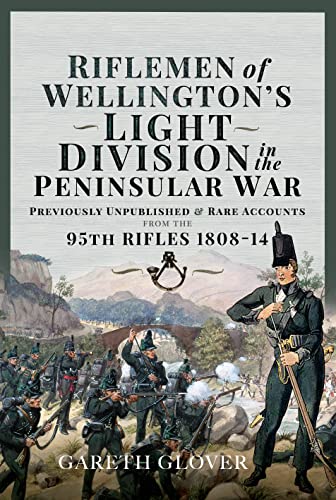 Book cover depicting 95th Rifles soldiers and a historical scene.