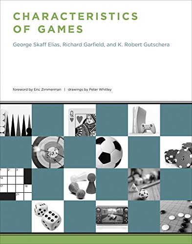 Book cover titled Characteristics of Games featuring a grid of various black and white images.