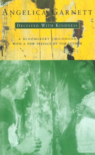 Book cover: "Deceived With Kindness" by Angelica Garnett, with blurred portraits.