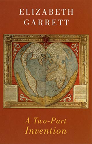 Book cover: "A Two-Part Invention" with a heart-shaped world map.