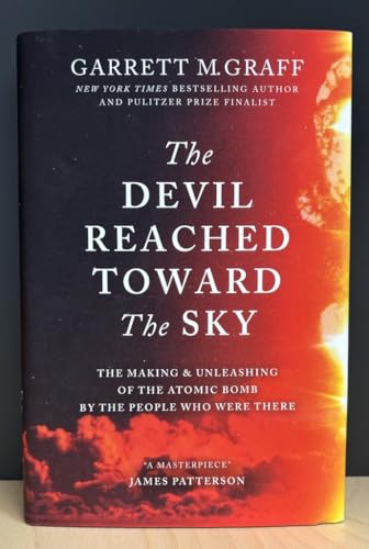 Book cover: “The Devil Reached Toward the Sky” with atomic blast imagery.
