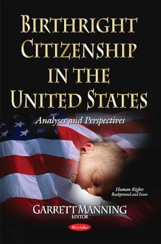 Book cover: “Birthright Citizenship in the United States” with a baby and flag.