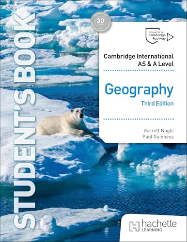 Geography textbook cover with a polar bear on an icy landscape.