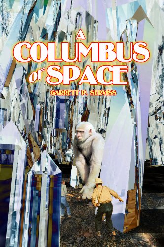Book cover: "Columbus of Space" with a yeti and two figures.