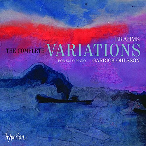CD cover for Brahms’ piano variations performed by Garrick Ohlsson.