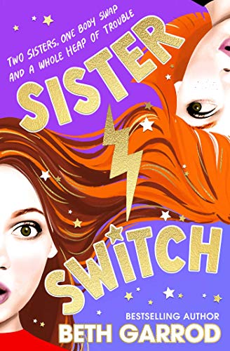 Book cover featuring two young women with vibrant hair and a lightning bolt.