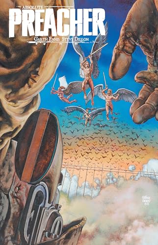 Cover of "Absolute Preacher Vol. 3" depicting angels fighting over a city.