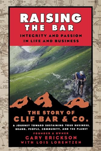 Book cover featuring a cyclist in mountains, titled “Raising the Bar.”