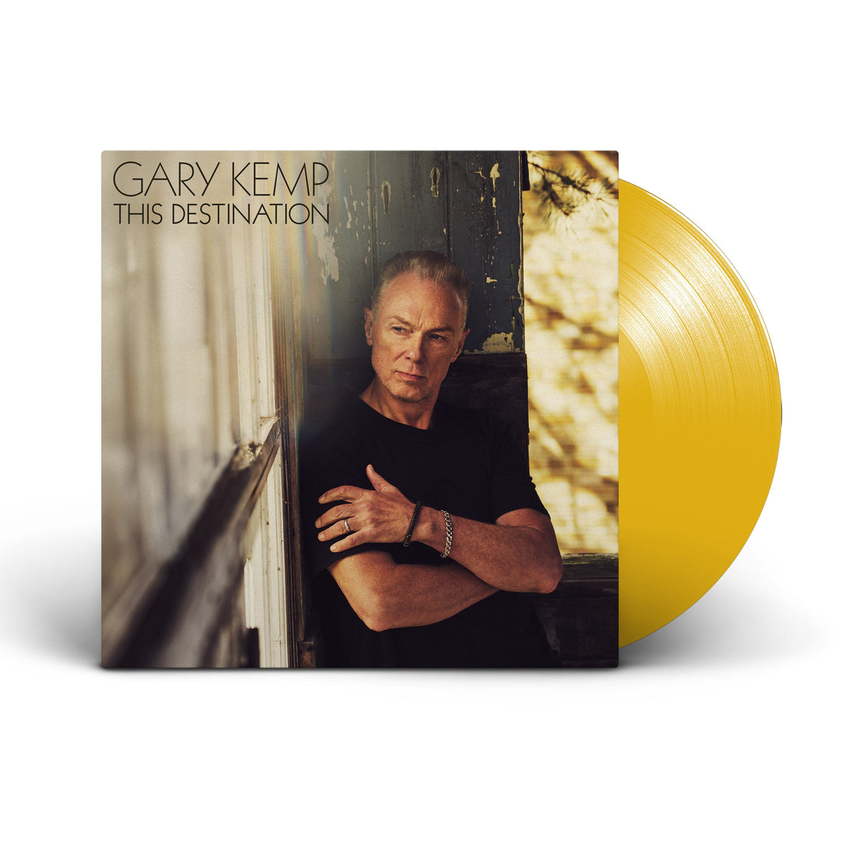 Gary Kemp album cover and yellow vinyl record shown together.