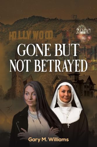 Book cover: two women, Hollywood sign, church, and fireworks in the background.