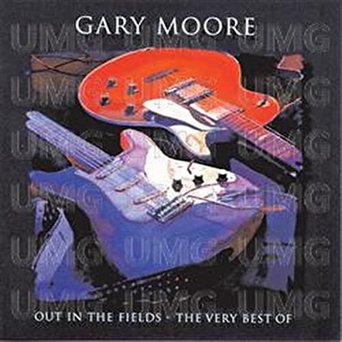Album cover featuring an orange and a blue electric guitar on a dark background.