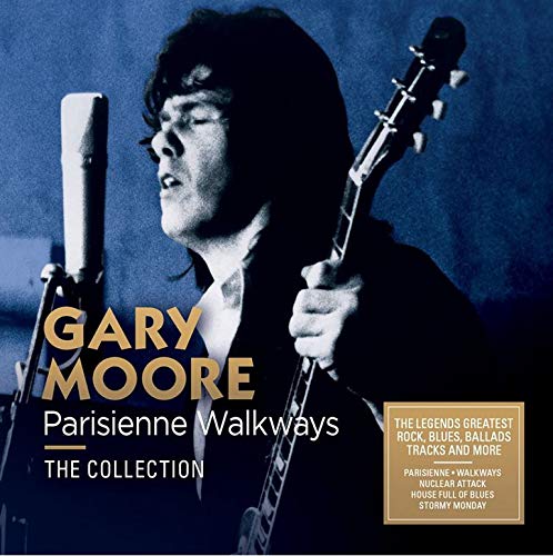 Gary Moore CD cover featuring a man singing into a microphone with a guitar.