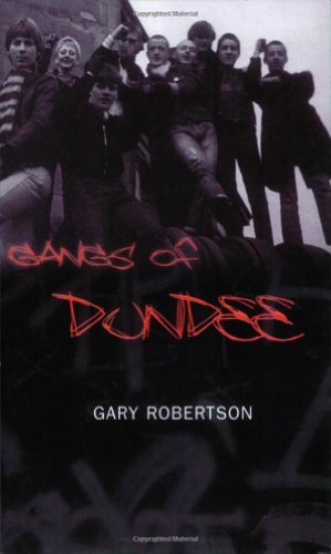 Book cover: group of young people in 1970s clothing, "Gangs of Dundee".