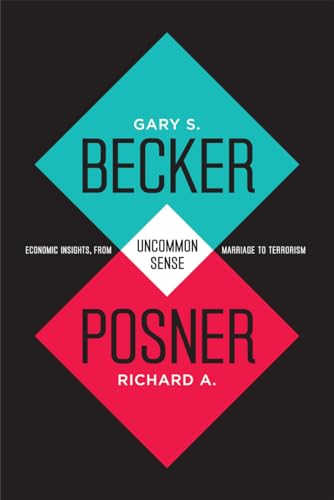 Book cover with diamond shapes, authors Becker and Posner, black background.